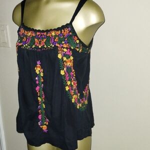 Lucky Embrdr Boho Top
